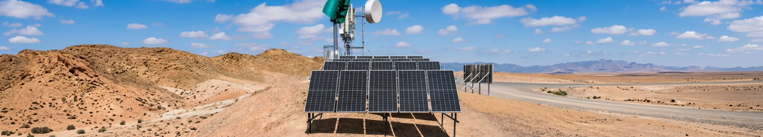 Solar farm in the field
